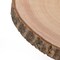 Home Decor Natural Wooden Bark Slice Tray Large Rustic Table Charger Centerpiece, Set of 4